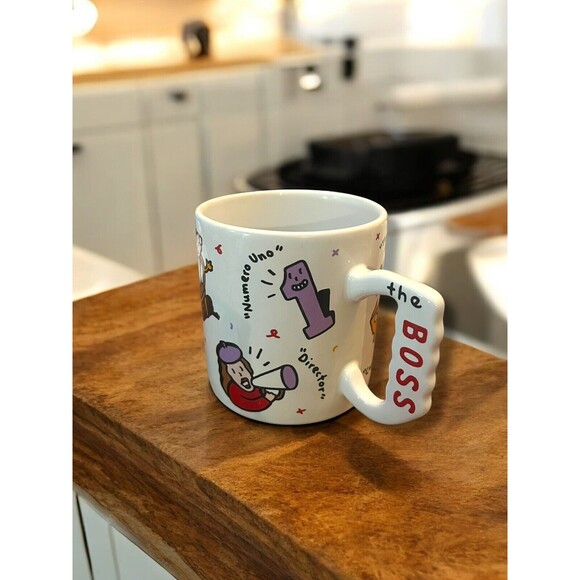 The Boss Theme Jumbo 18 oz. Ceramic Coffee Cup FTD VTG Mug Guru Big Cheese Dog - Picture 5 of 15
